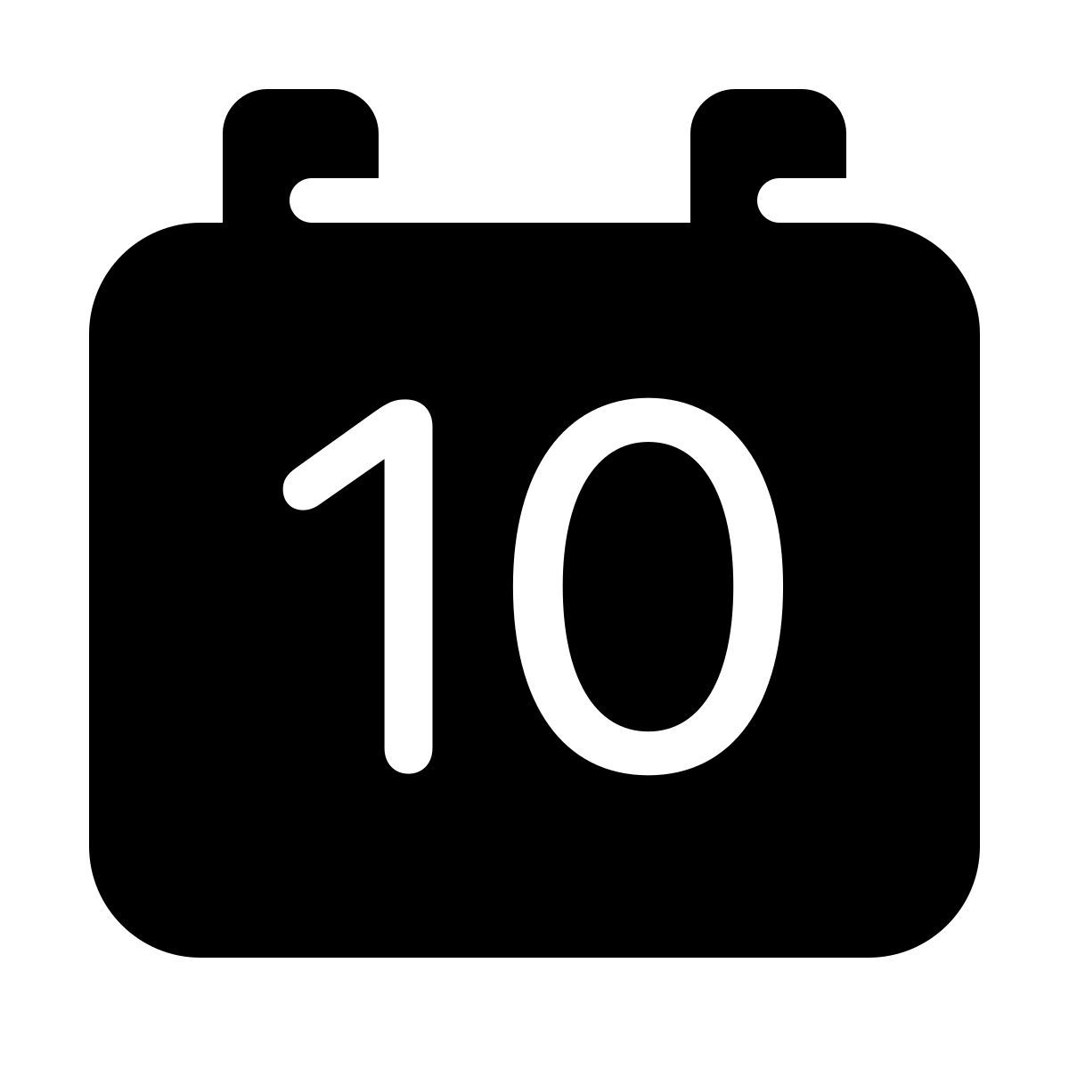 parakeet filled style календарь 10 icon