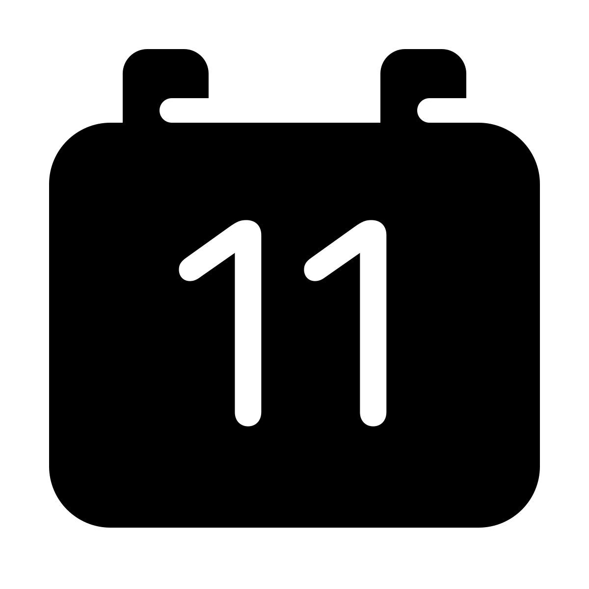 parakeet filled style calendário 11 icon