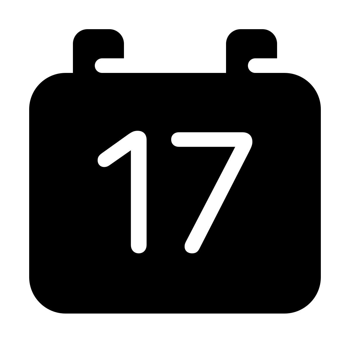 parakeet filled style calendário 17 icon