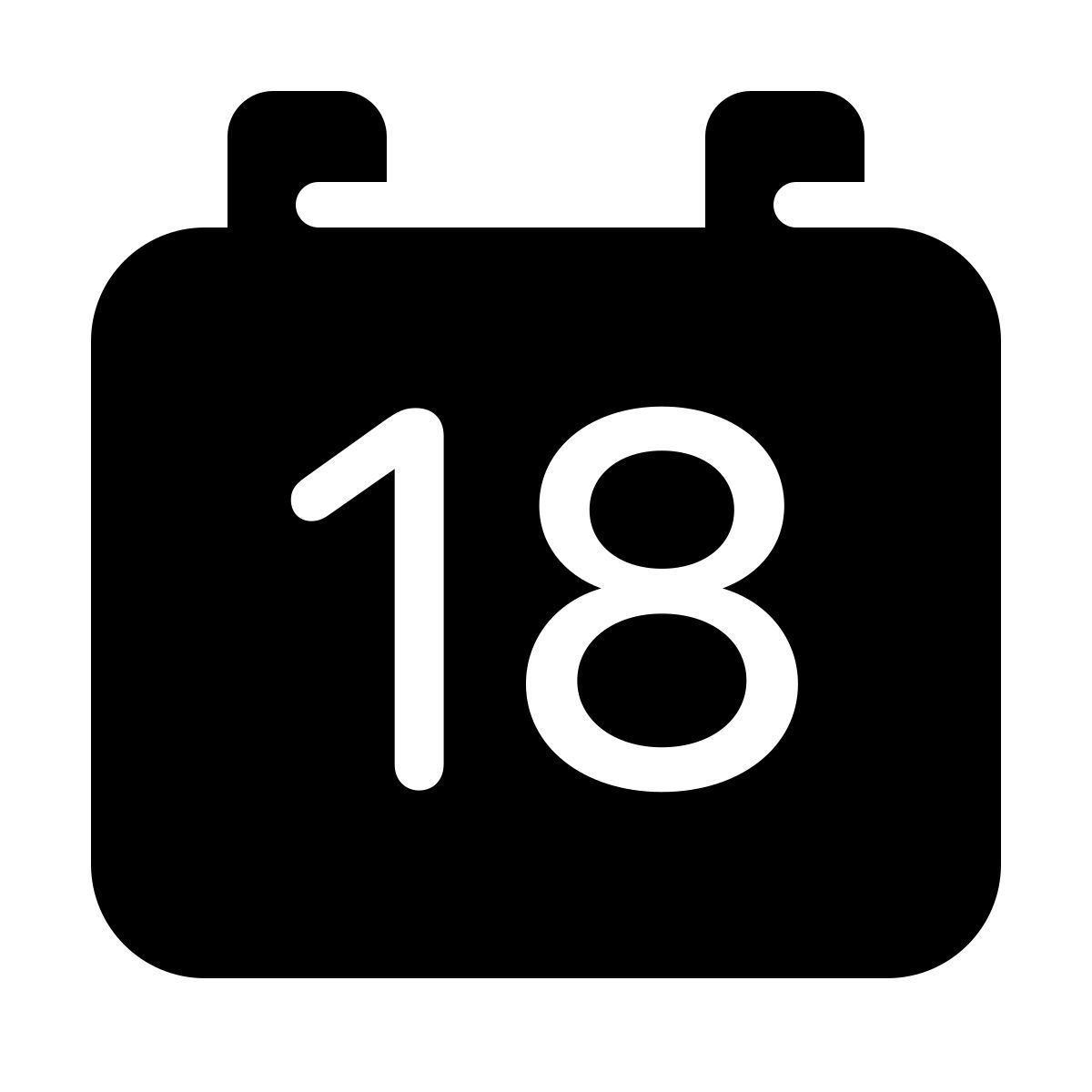 parakeet filled style calendário 18 icon