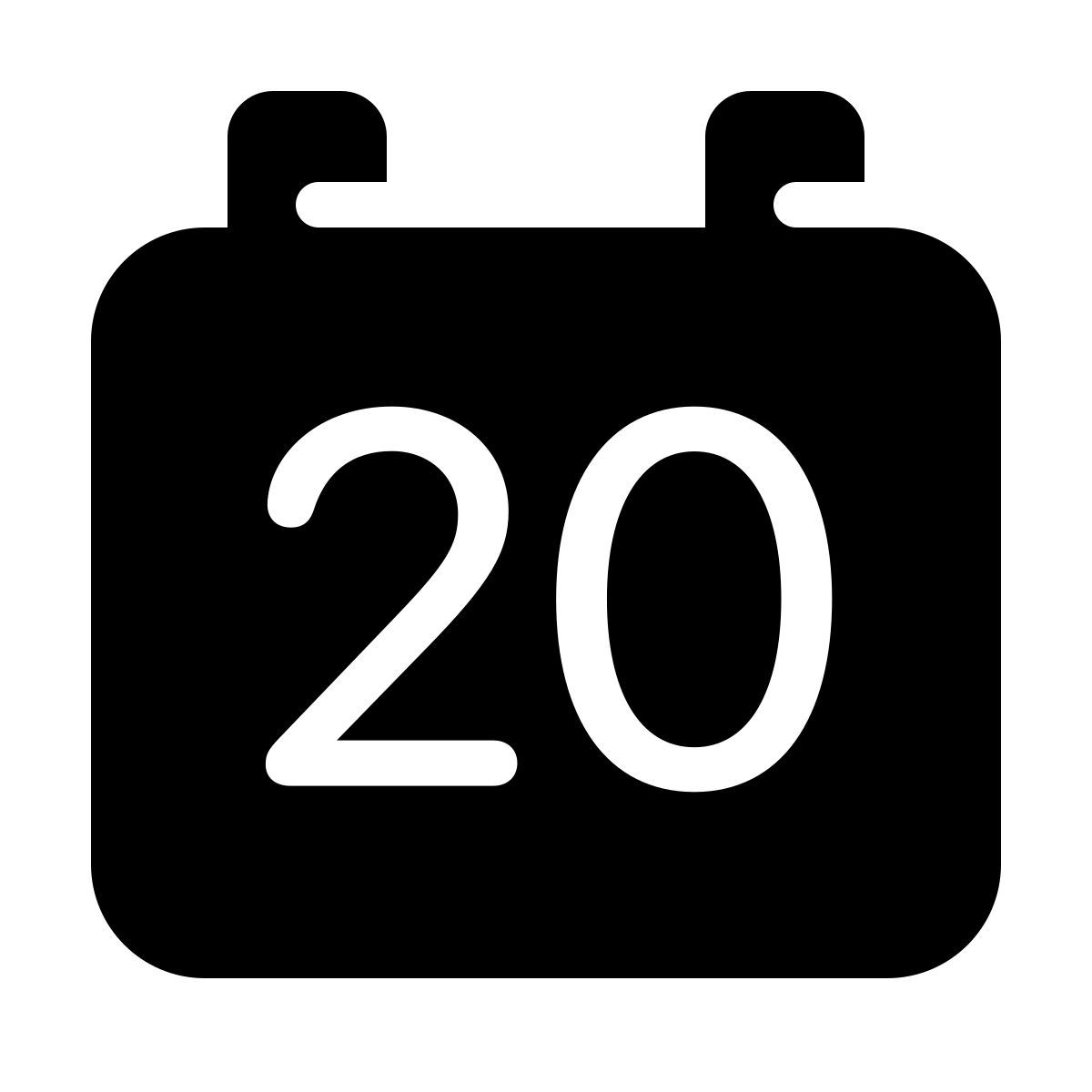 parakeet filled style calendrier 20 icon