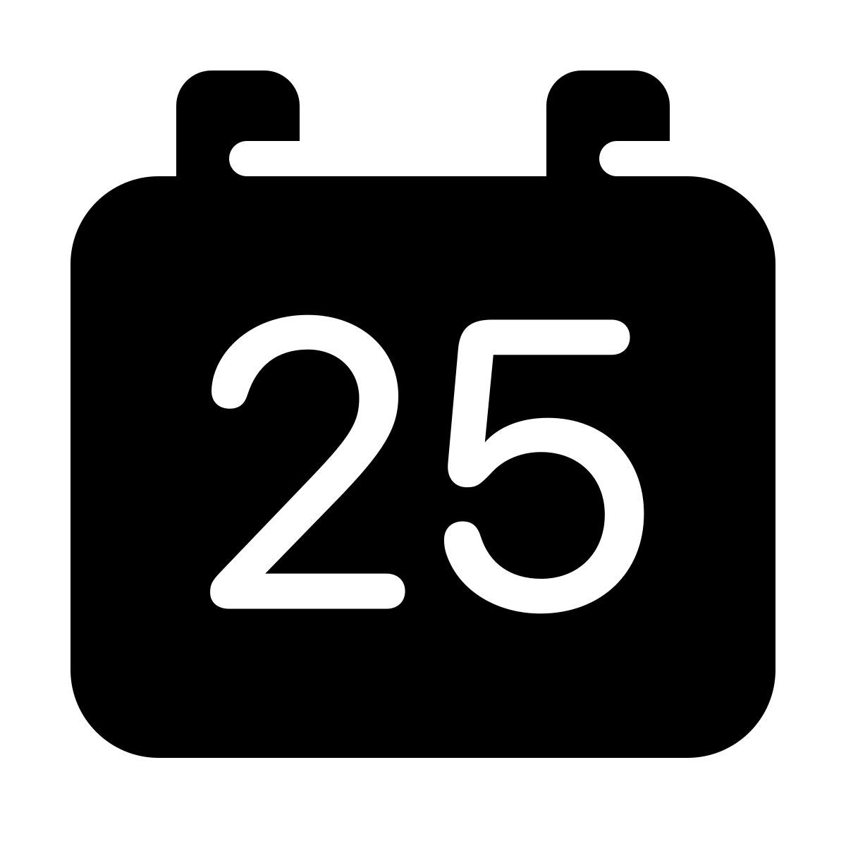 parakeet filled style カレンダー25 icon