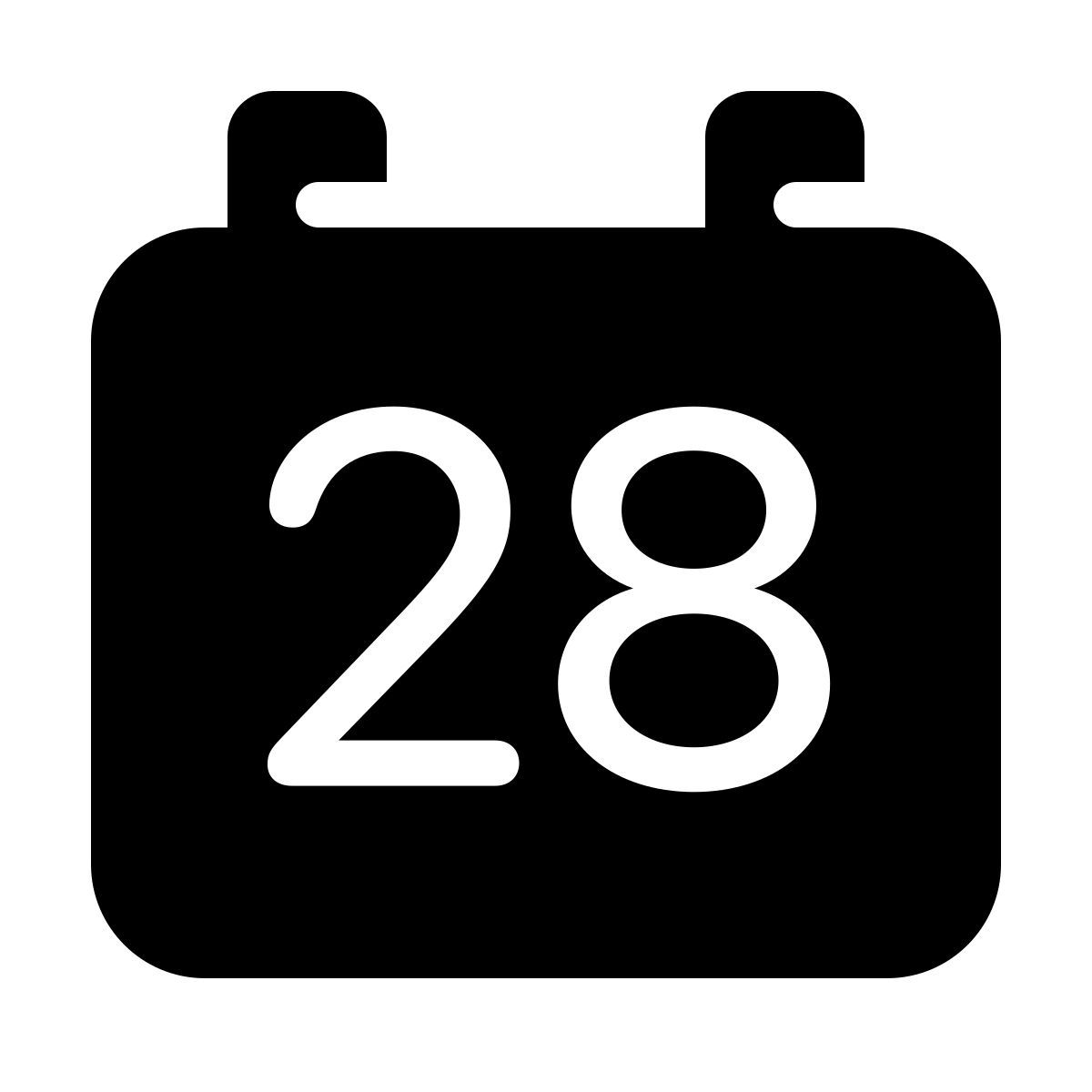 parakeet filled style calendário 28 icon
