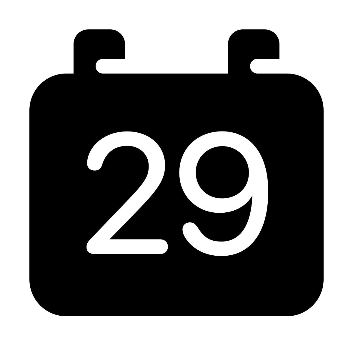 parakeet filled style calendário 29 icon