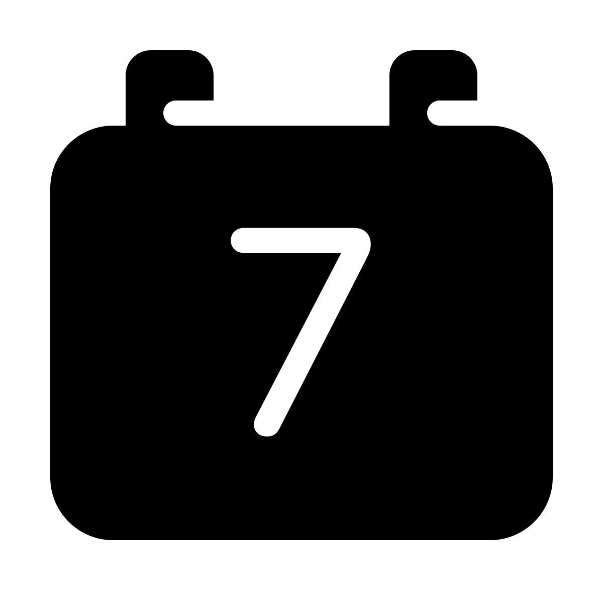 parakeet filled style calendario 7 icon