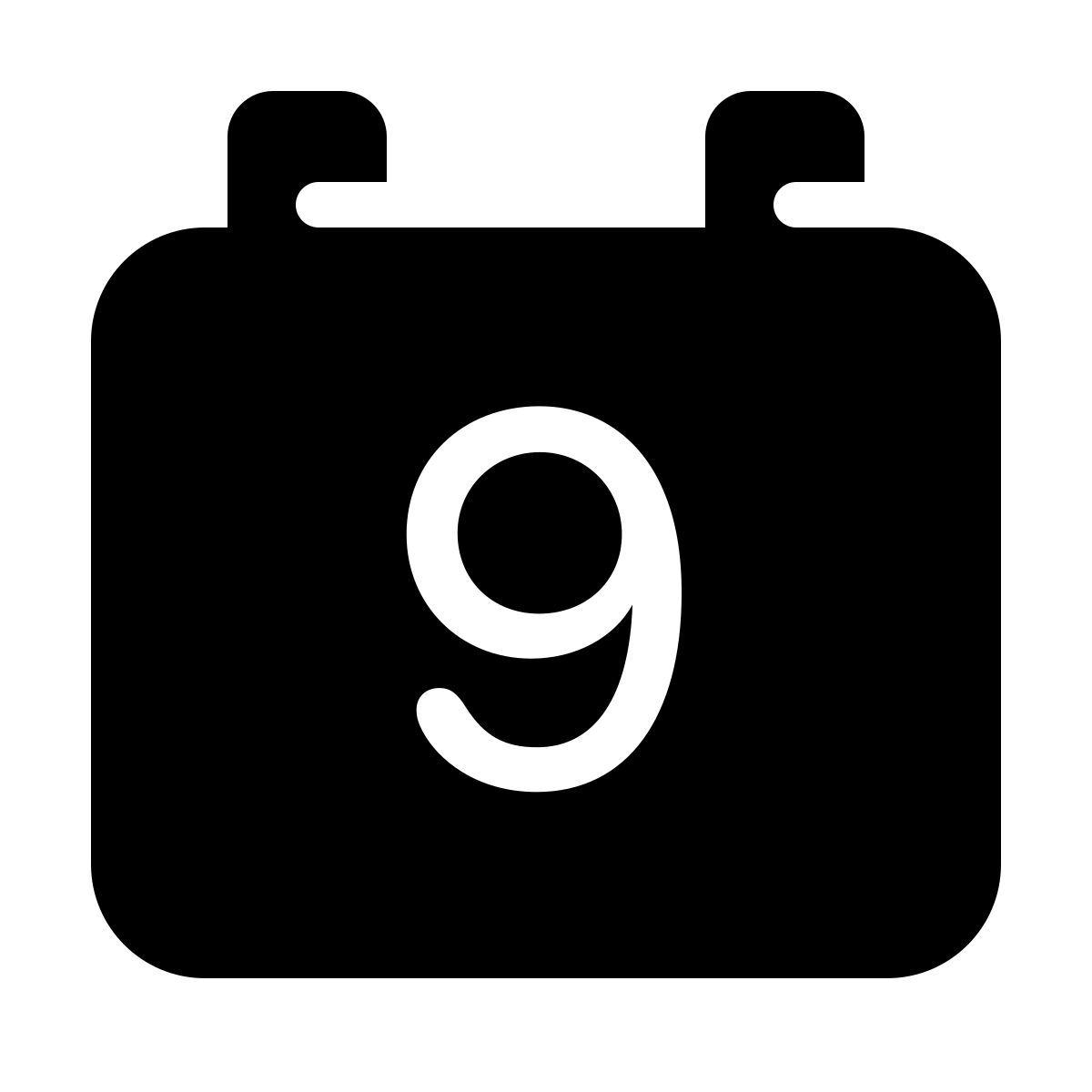 parakeet filled style calendario 9 icon