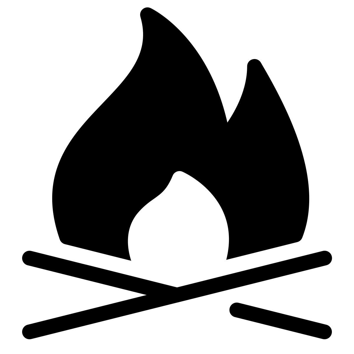 parakeet filled style lagerfeuer icon