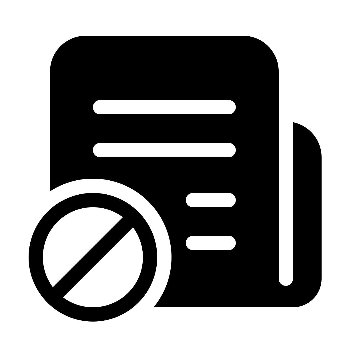 parakeet filled style unsubscribe icon