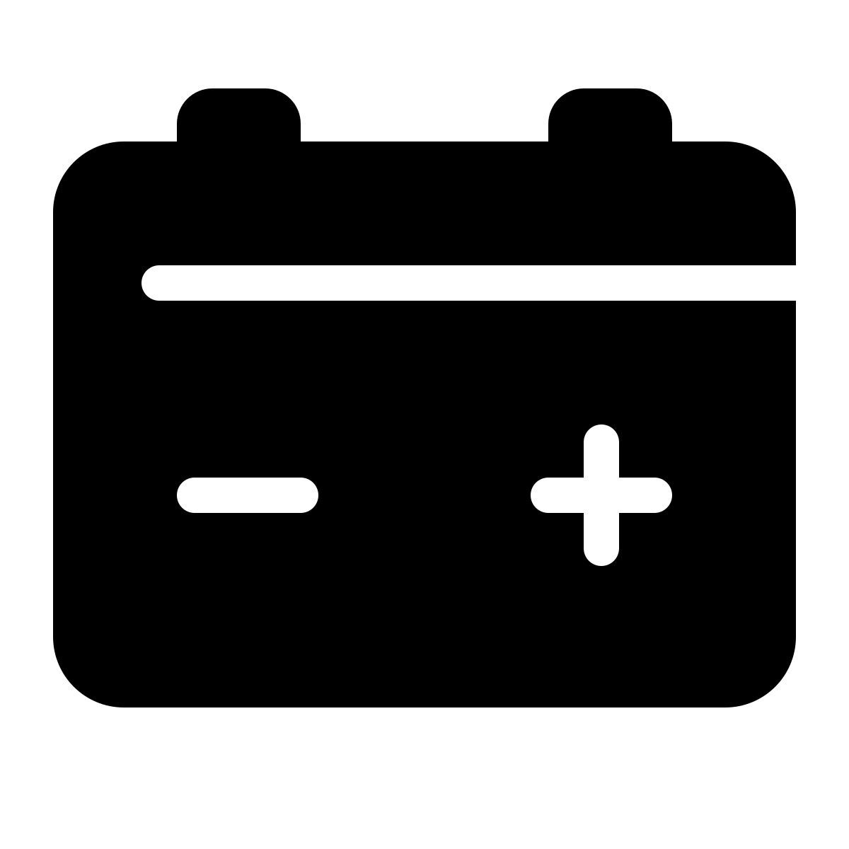 parakeet filled style car battery icon