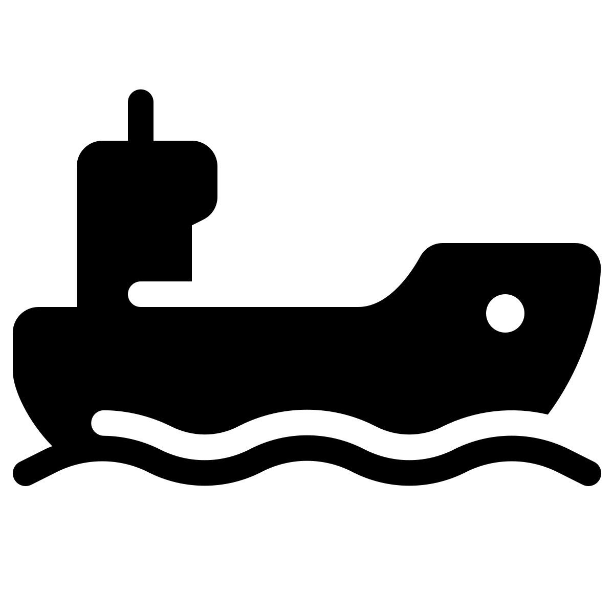 parakeet filled style cargo ship icon