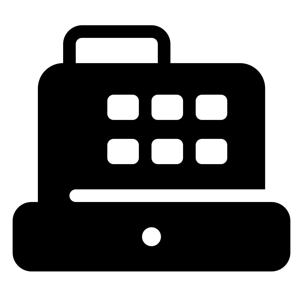 parakeet filled style caisse enregistreuse icon