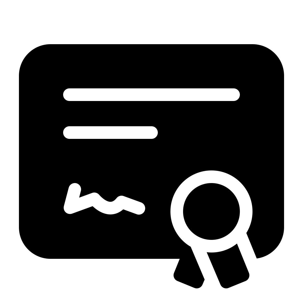 parakeet filled style certificate icon