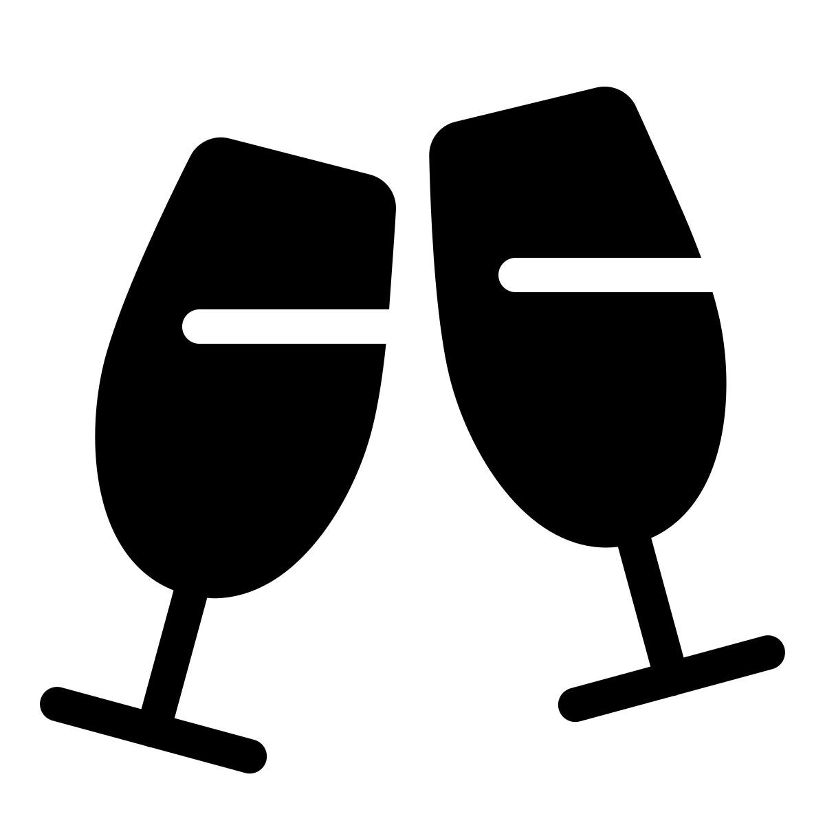 parakeet filled style champagne icon