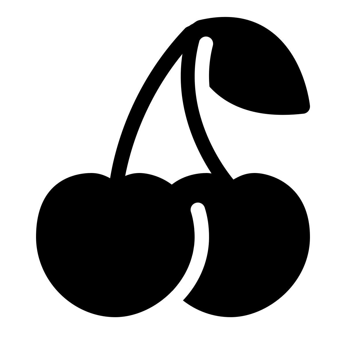 parakeet filled style cherry icon