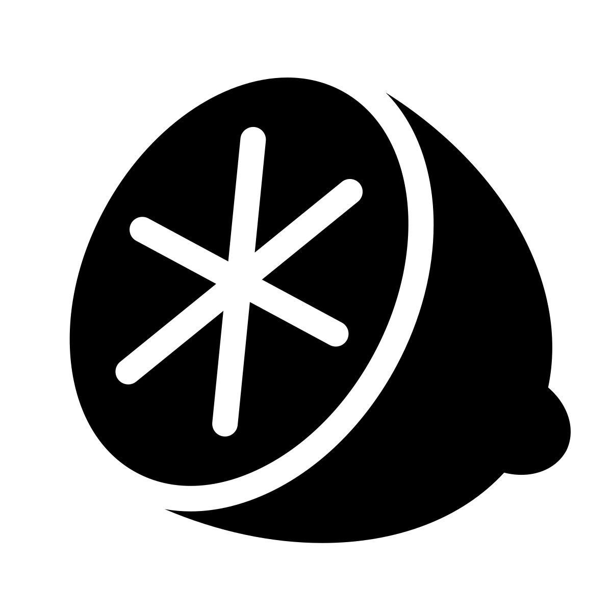 parakeet filled style zitrusfrucht icon