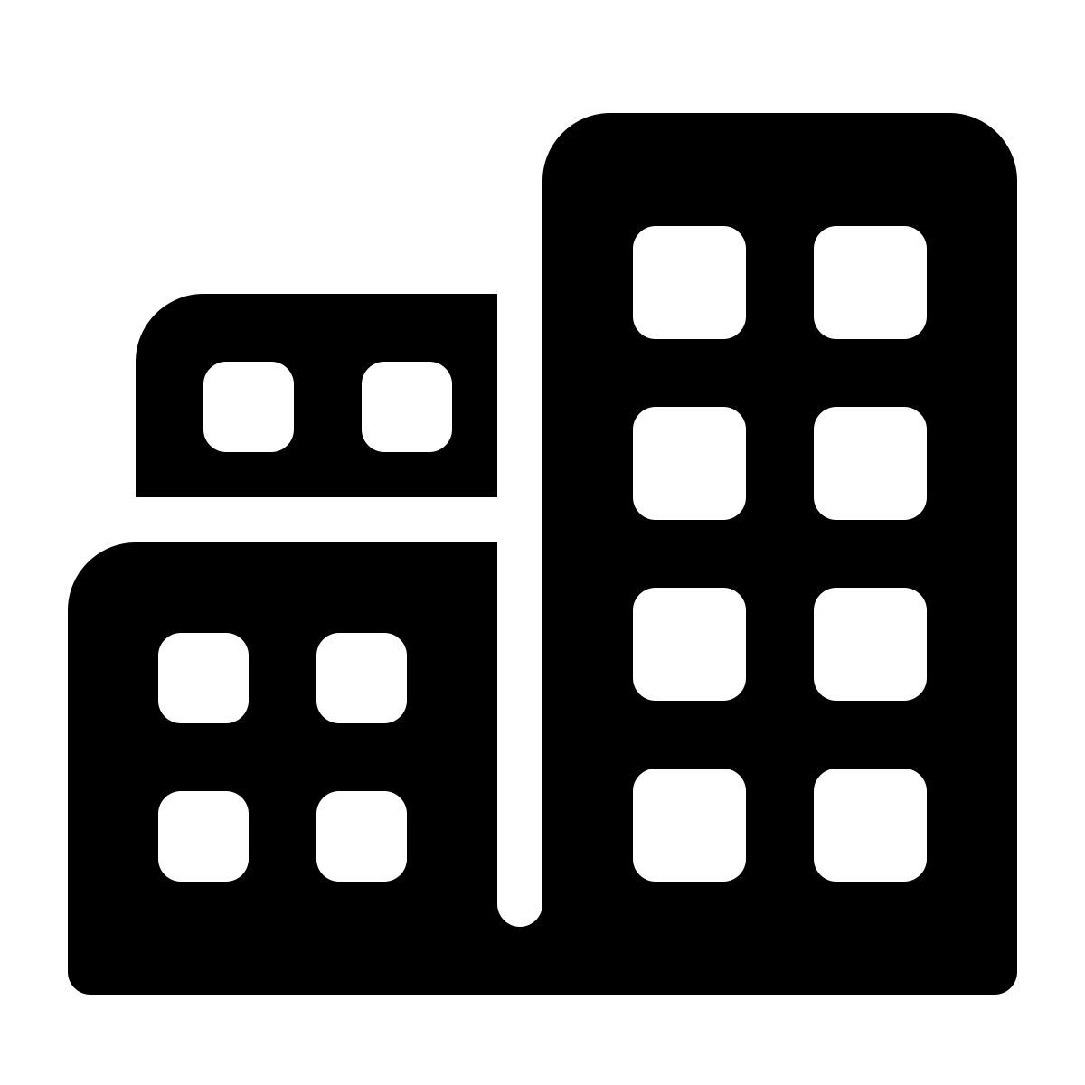 parakeet filled style 都市の建物 icon