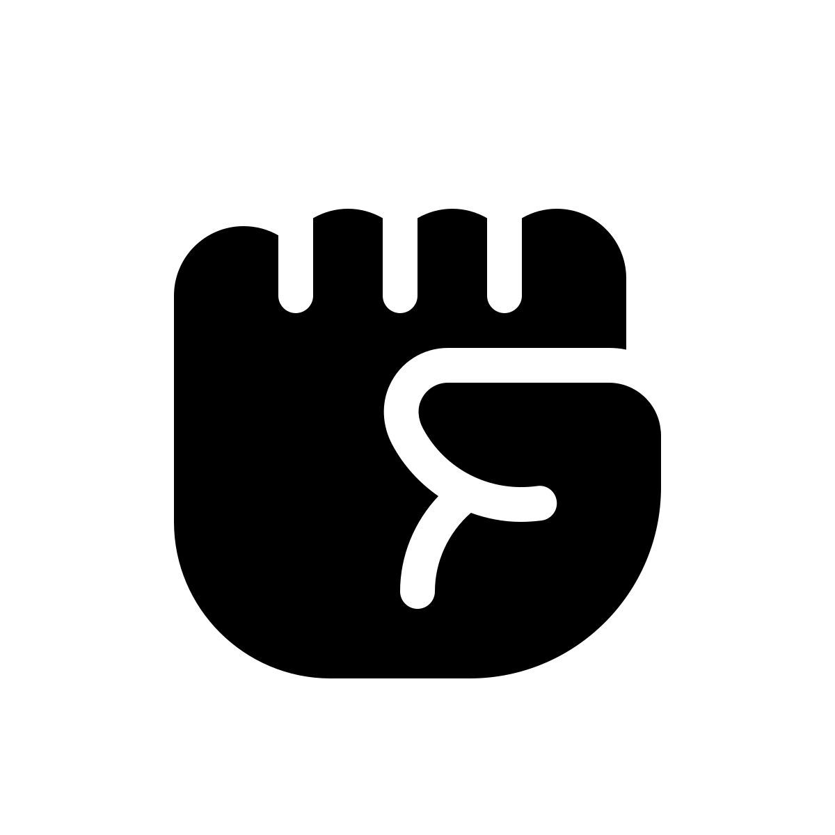 parakeet filled style puño icon