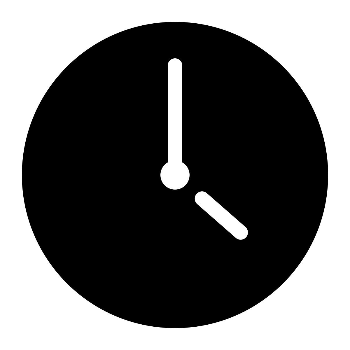 parakeet filled style relógio icon