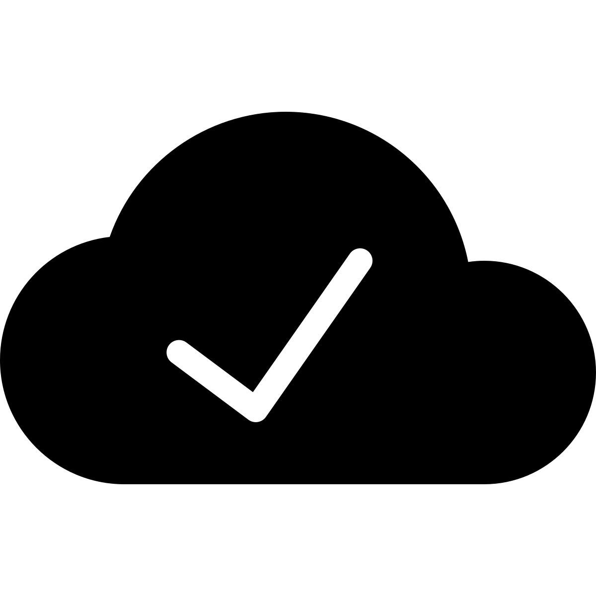 parakeet filled style cloud done icon