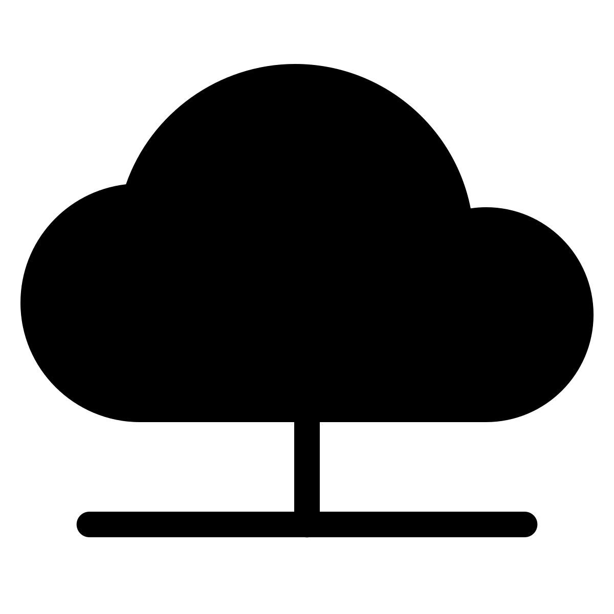 parakeet filled style cloud connection icon