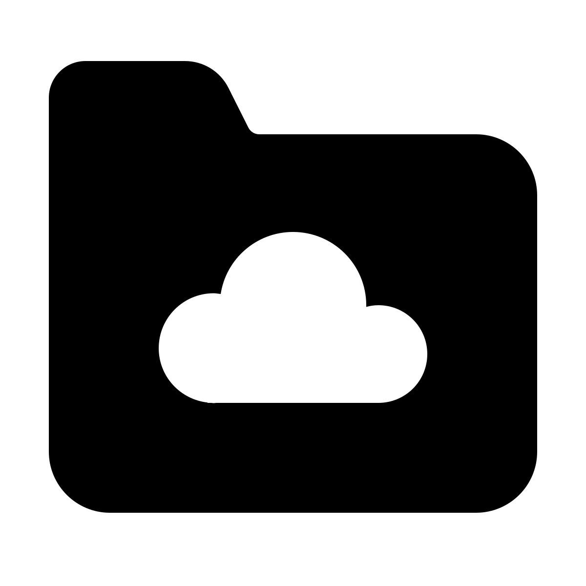 parakeet filled style cartella cloud icon