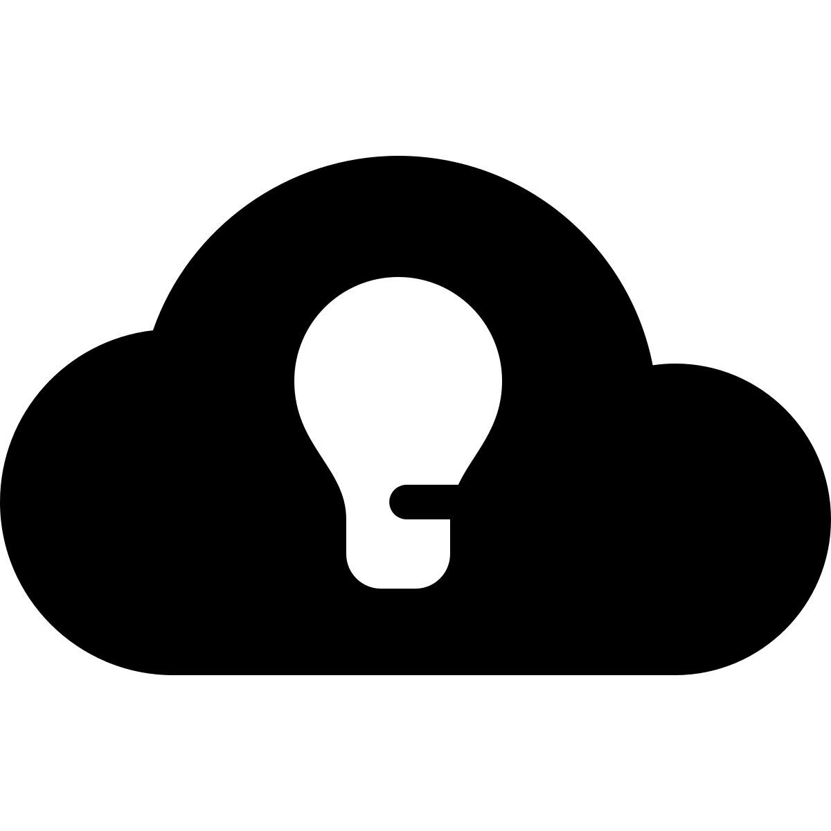 parakeet filled style cloud idea icon