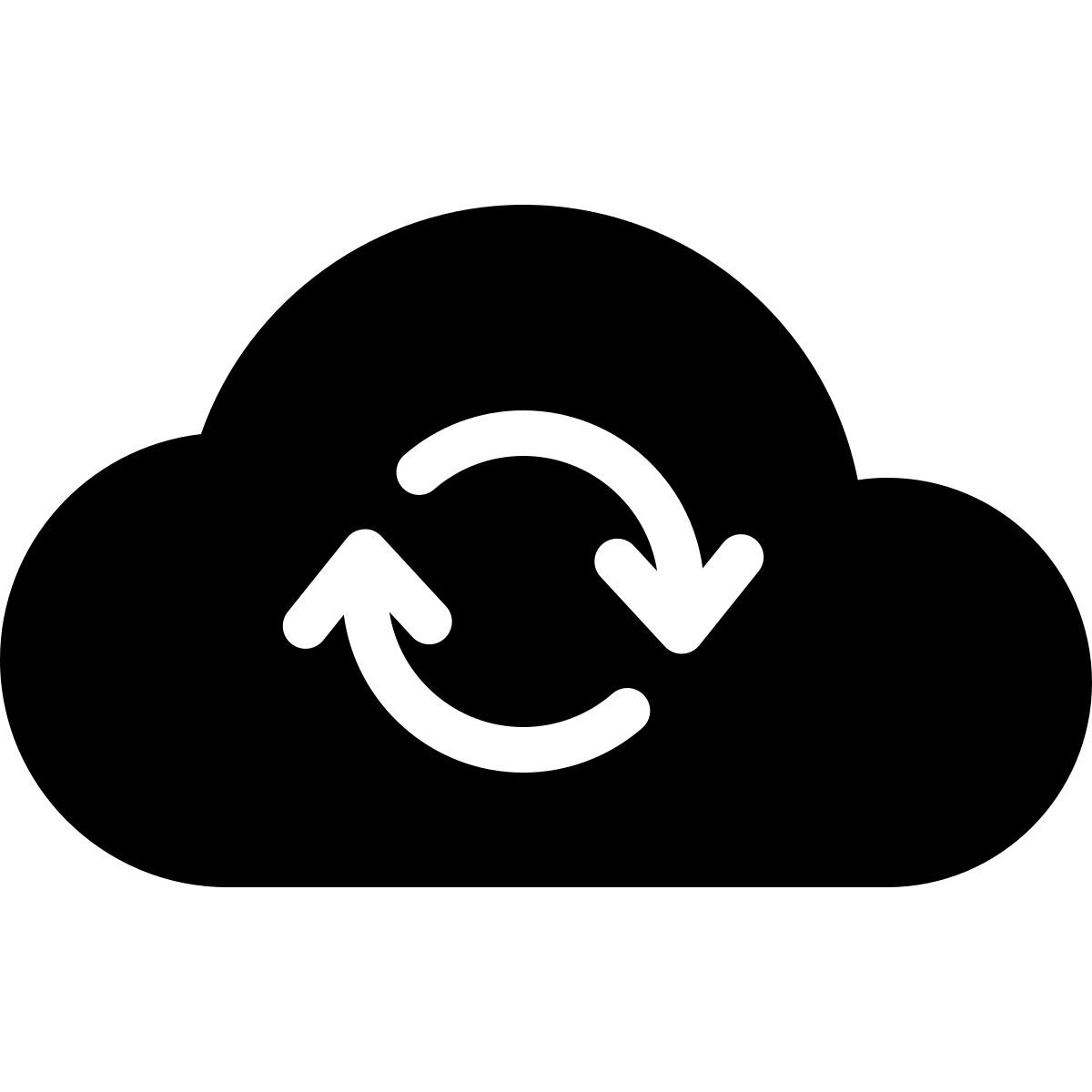 parakeet filled style sincronizzazione cloud icon