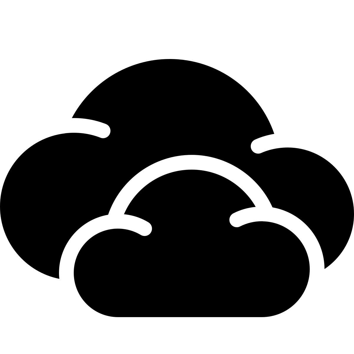 parakeet filled style wolken icon