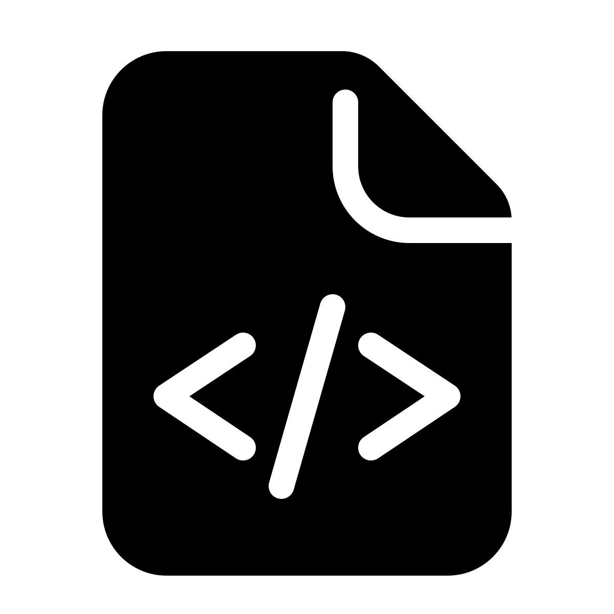 parakeet filled style code file icon