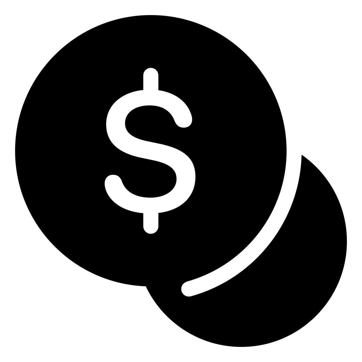 parakeet filled style coins icon