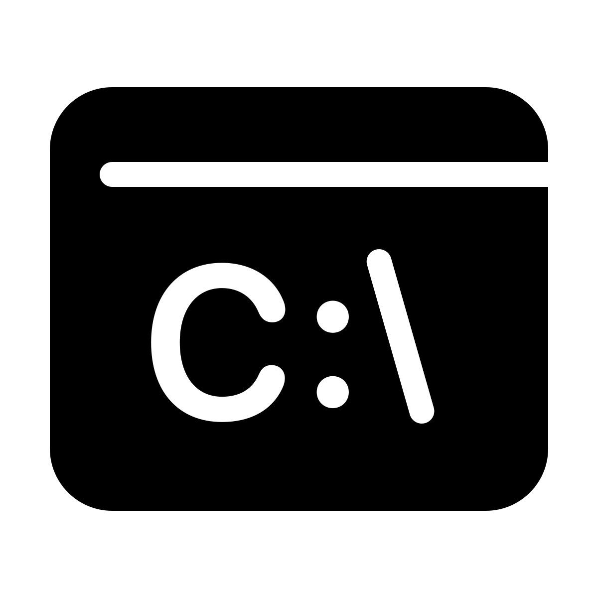 parakeet filled style command line icon