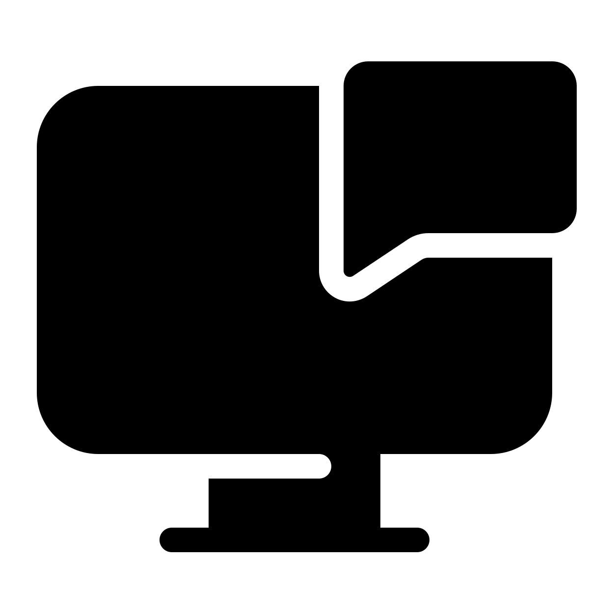 parakeet filled style computer chat icon