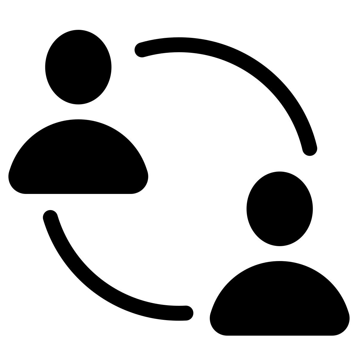 parakeet filled style vernetzte menschen icon