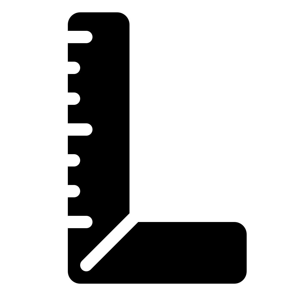 parakeet filled style construction carpenter ruler icon