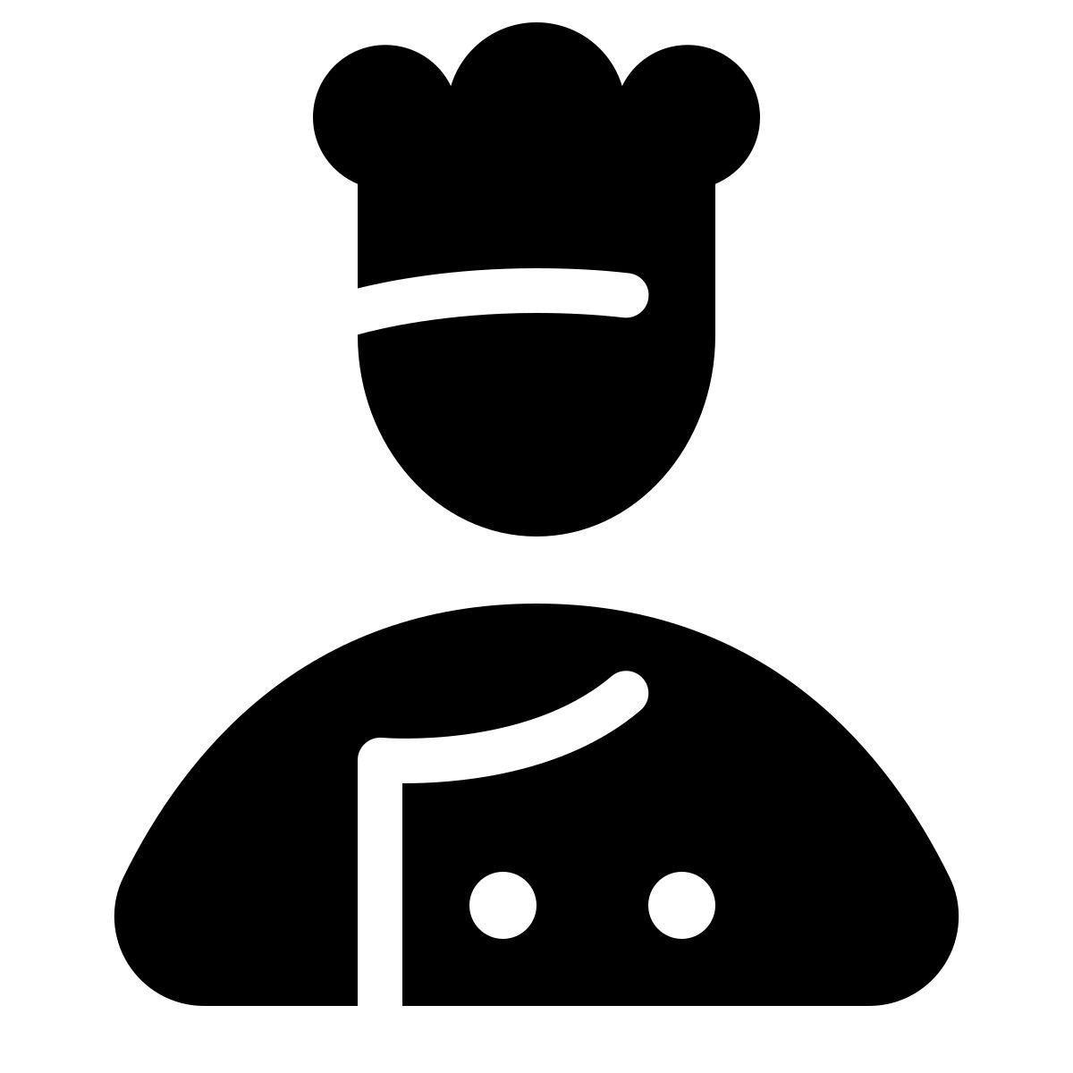 parakeet filled style cozinheiro icon