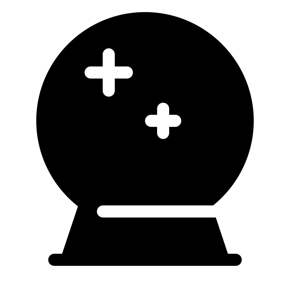 parakeet filled style kristallkugel icon