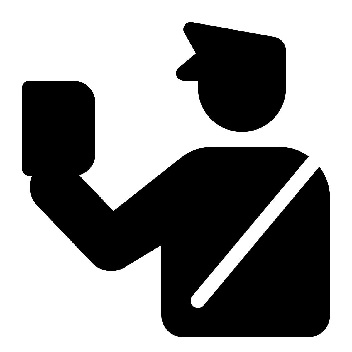 parakeet filled style zollbeamter icon