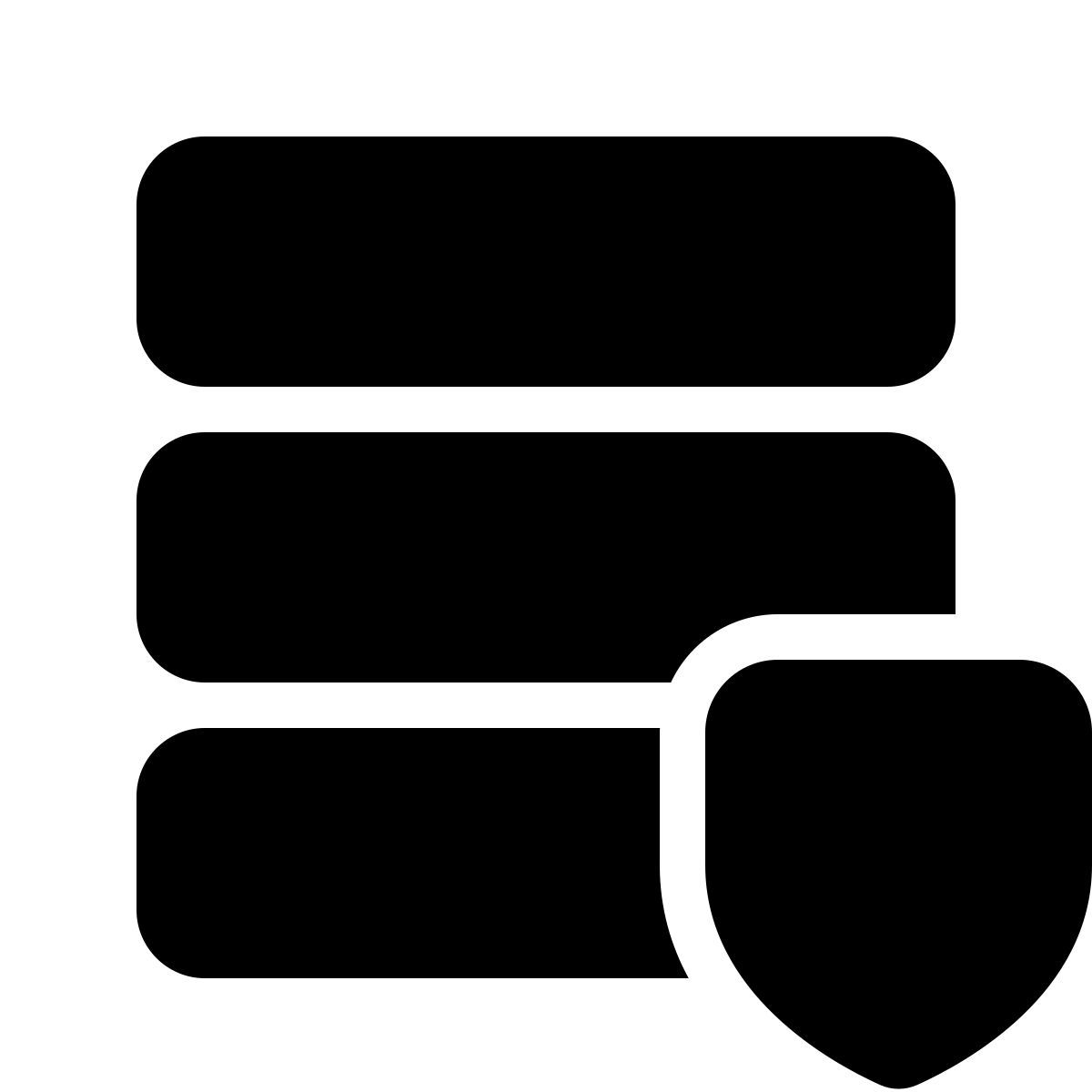 parakeet filled style data protection icon