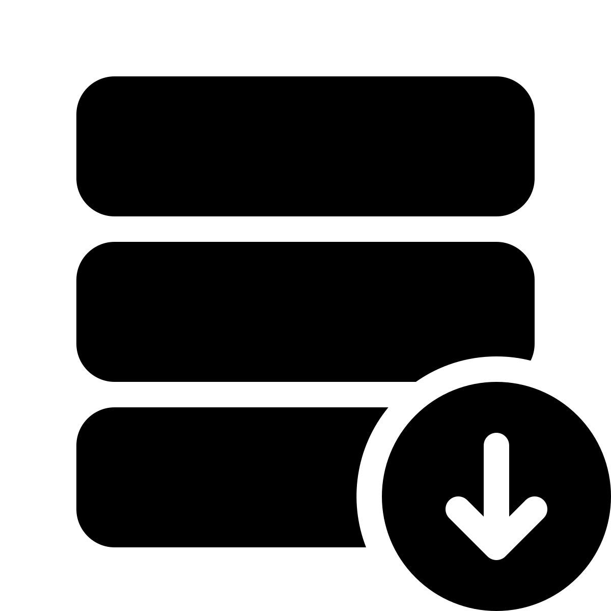 parakeet filled style database export icon