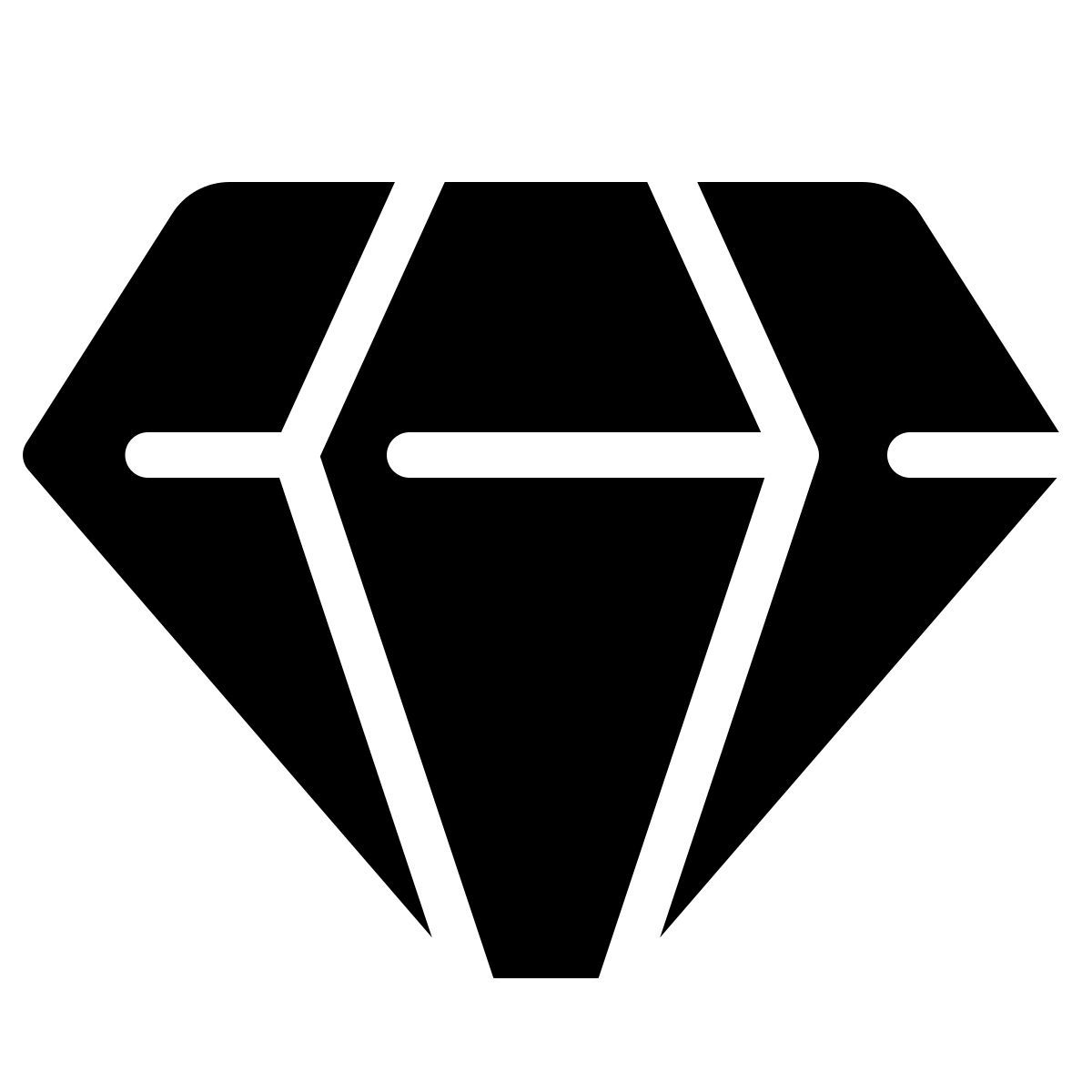 parakeet filled style diamond icon