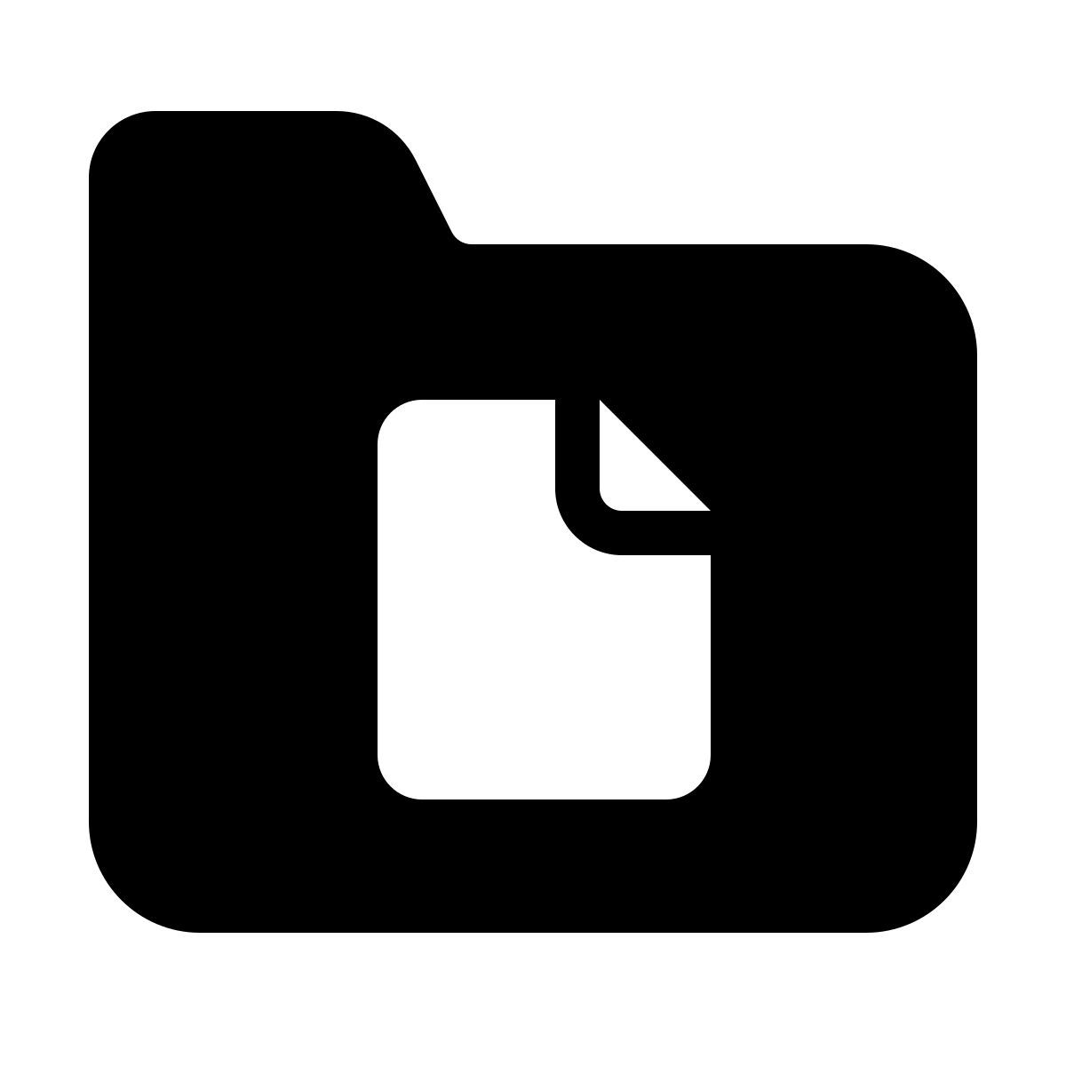 parakeet filled style documents folder icon