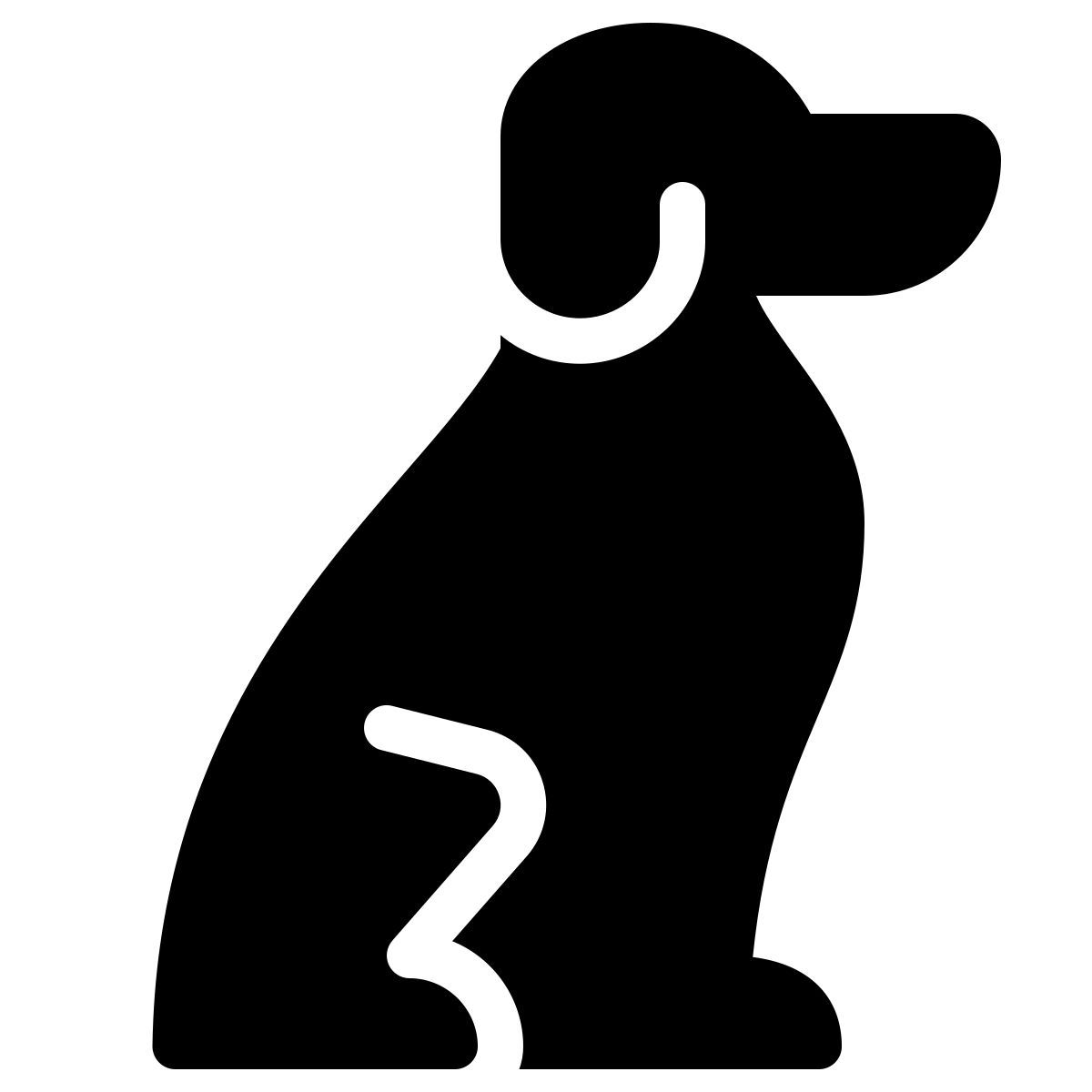 parakeet filled style dog icon