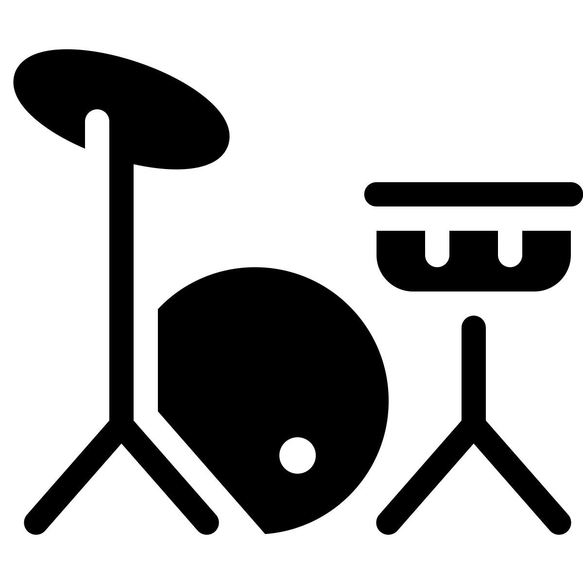 parakeet filled style drum set icon