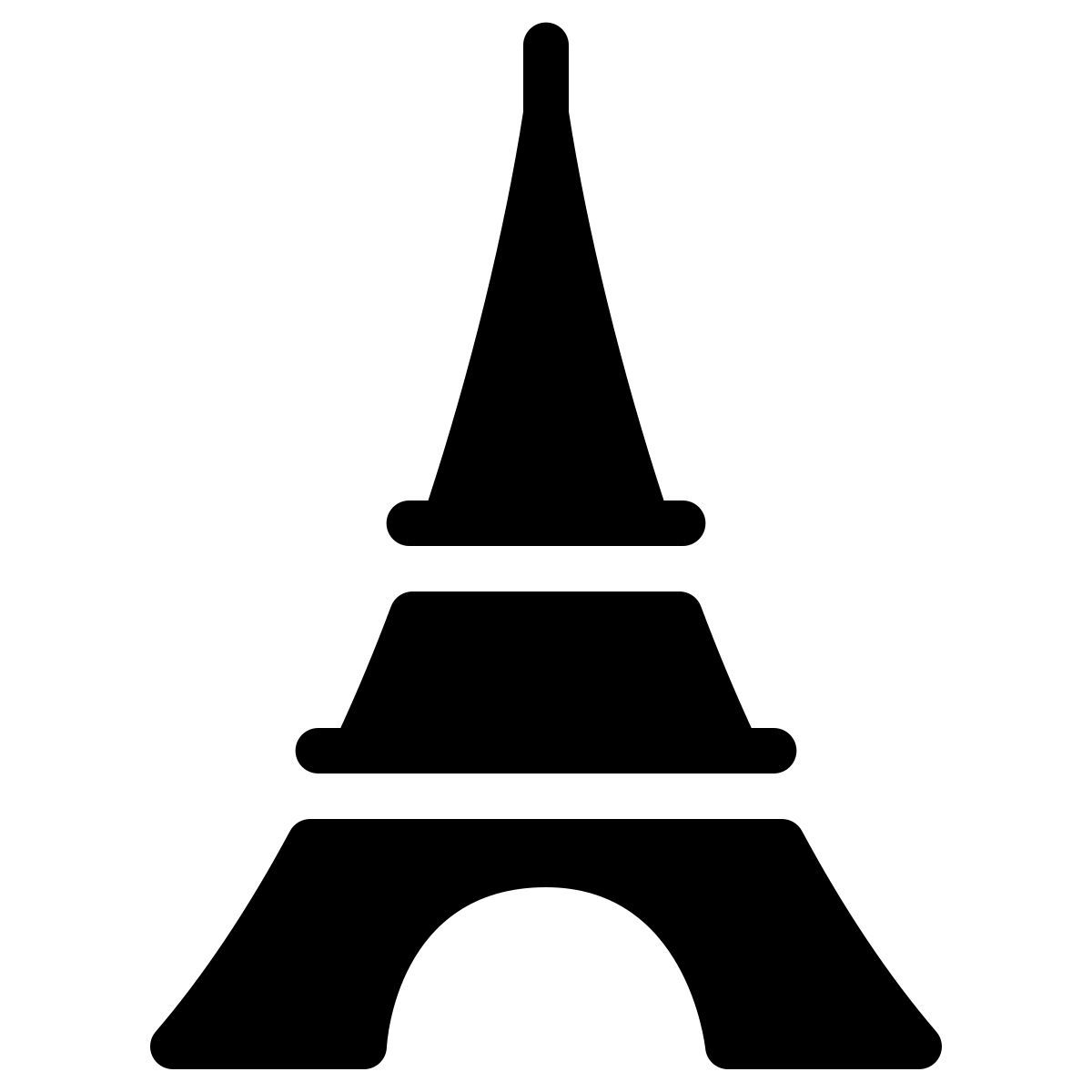 parakeet filled style torre eiffel icon