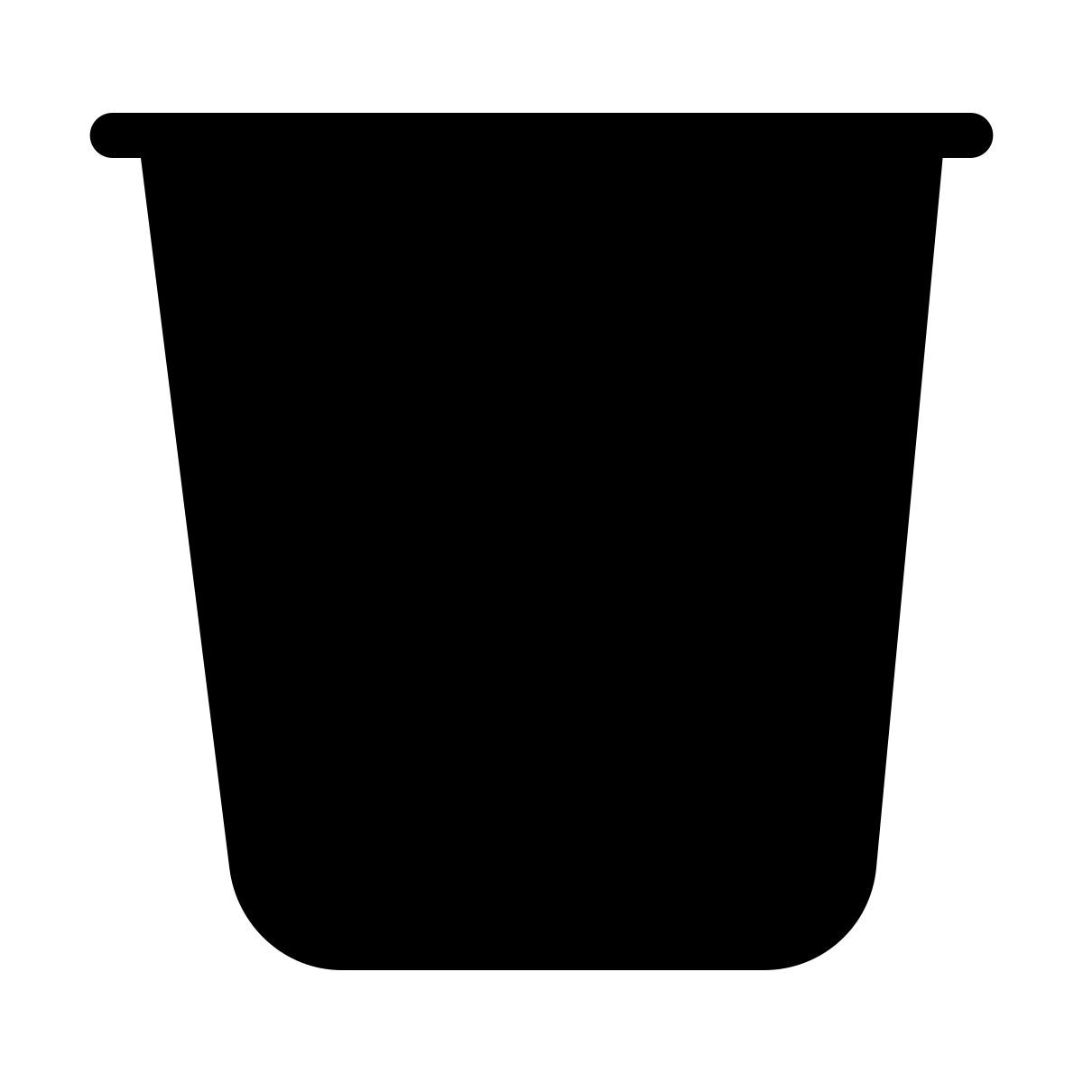 parakeet filled style 空のごみ箱 icon
