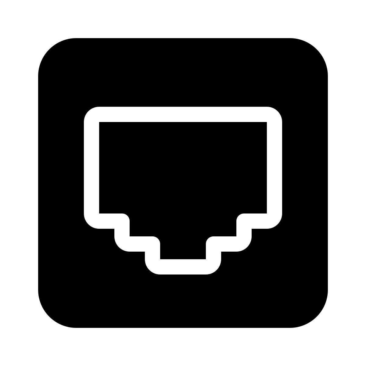 parakeet filled style イーサネットオフ icon