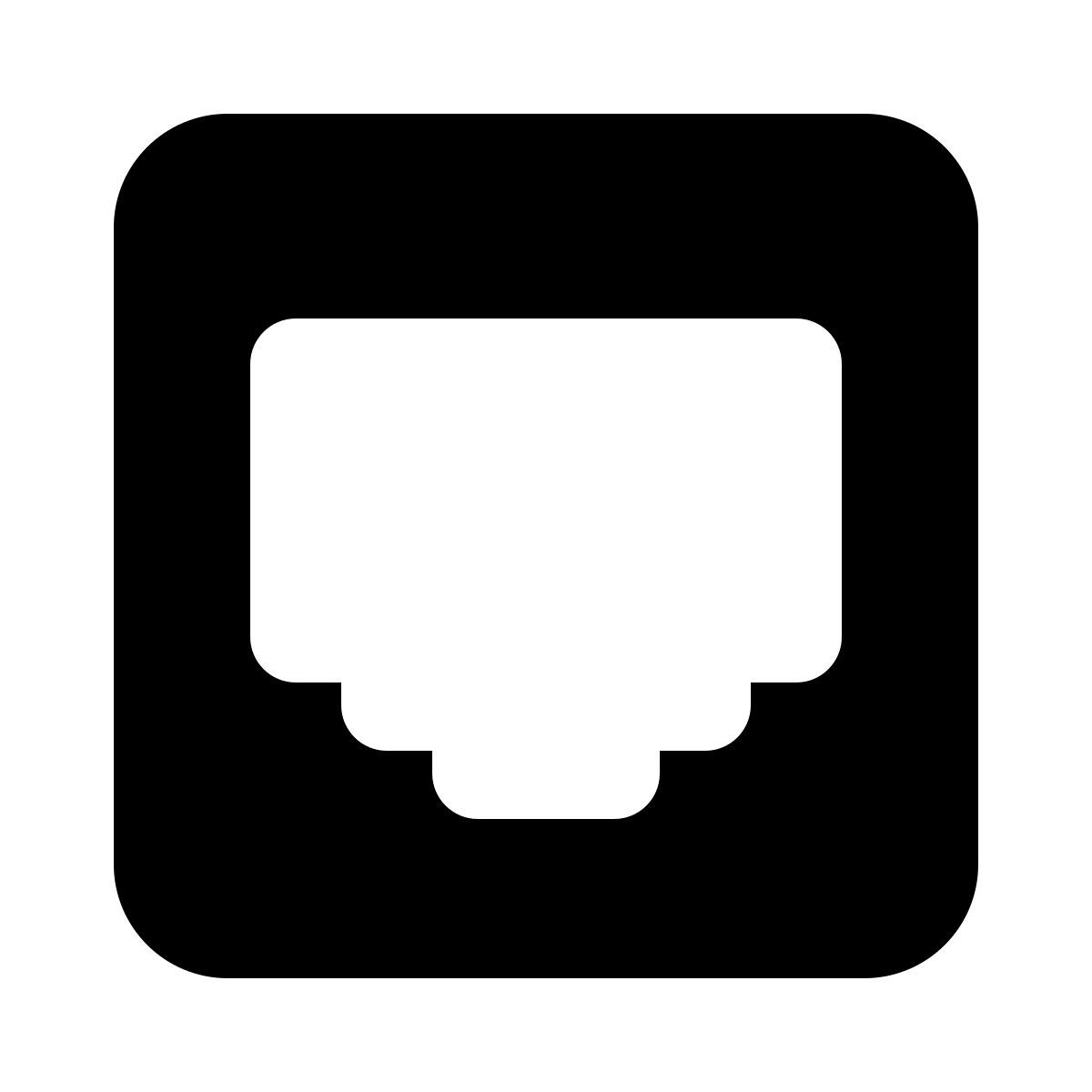 parakeet filled style イーサネットオン icon