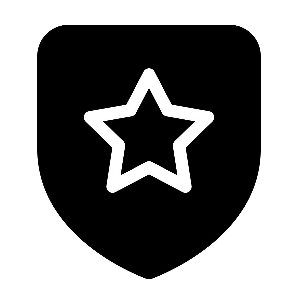 parakeet filled style favorites shield icon