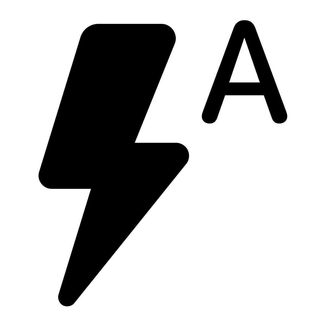 parakeet filled style flash auto icon