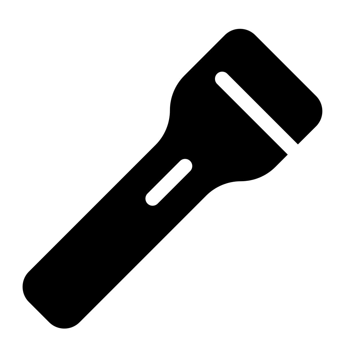parakeet filled style lampe torche icon